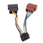 Adaptateur Iso Câble Convertisseur，16 Broches Vers Mini Câble De Câblage De Prise Iso 8 Broches ，fiche Faisceau Auto Autoradio