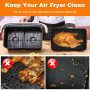 Moule Air Fryer, 3PCS Accessoire Air Fryer pour Ninja Air Fryer 10.4L AF500EU, Moule Silicone Air Fryer pour Ninja Foodi Flex 10