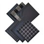 DHSUN Lot de 6 mouchoirs en tissu pour homme