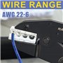 haisstronica Outil de sertissage pour terminal non isolé, AWG 22-6 Outil de sertissage de fil à cliquet, Pince à sertir pour bor