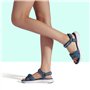 DREAM PAIRS Sandales de Sport pour Femmes Confortable et Légères Sandale de randonnée d'été Décontractées,Size 36.5,Bleu/Foncé,Q