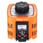 VEVOR Transformateur de tension variable automatique 500 VA, 1,7 A, entrée 230 V, sortie 0-300 V, régulateur de tension AC 4 fus