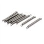 sourcing map Ressort de Traction Ressort de Tension Ressorts d'Extension 0.5mmx3mmx30mm 304 Inoxydable Acier Argenté 10pcs