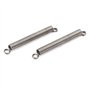 sourcing map Ressort de Traction Ressort de Tension Ressorts d'Extension 0.5mmx3mmx30mm 304 Inoxydable Acier Argenté 10pcs