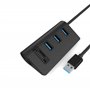CATECK Hub USB 3.0 à 3 Ports Alimentation par USB avec 2 Fentes de Lecteur de Carte Combo pour iMac