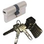 ABUS - EC550 Profil Double Cylindre Longueur (a/b) 30/50mm (c=80mm) avec 10 Clés