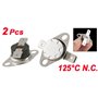 sourcing map Température Contrôle Interrupteur Thermostat KSD301 125°C NC 2Pcs