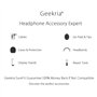 Geekria QuickFit Coussinets de rechange compatibles avec casque de jeu Razer Chimaera, Razer Electra (noir)