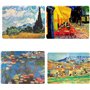 udc Cartexpo - Lot de 4 Sets de Table Tableaux - 42x29cm