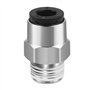 Heschen connexions rapides, PC6-01, 6mm Push In Joint, Thread Male 1/8, connecteur pneumatique Quick Fittings, 10 pièces