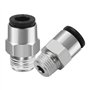 Heschen connexions rapides, PC6-01, 6mm Push In Joint, Thread Male 1/8, connecteur pneumatique Quick Fittings, 10 pièces