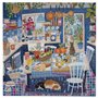 Eeboo - La Cuisine Bleu - Puzzle Adulte 1000 Pièces en Carton illustrant Une Belle Cuisine Bleu - Dimensions 58.5 x 58.5 cm