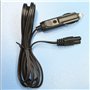 GeKLok Câble d'alimentation de rechange pour glacière de voiture - 2 m - 12 V CC - Noir