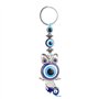 Oeil du Mal Bleu Hibou Porte-clés Porte-clés Tenture Murale Ornement Turc amulette en Verre Charme Pendentif bénédiction Crafts