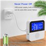 Capteur de température WiFi avec échantillon externe étanche, moniteur d'humidité intelligent Tuya avec écran LCD rétroéclairé, 