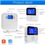 Capteur de température WiFi avec échantillon externe étanche, moniteur d'humidité intelligent Tuya avec écran LCD rétroéclairé, 
