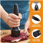 Nizirioo Attendrisseur à viande en acier inoxydable Marteau à viande Passe au lave-vaisselle Ustensiles de cuisine : attendrisse