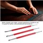 3 Pcs en Cuir Artisanat Outil DIY Sculpture Stylus Outil Modélisation Épissage Gaufrage Cuillère Outil De Sculpture Kit Dotting 