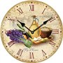 YOAI Horloge murale de cuisine antique nostalgie rustique à quartz sans bruit de tic-tac Horloge de cuisine 30 cm