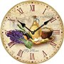 YOAI Horloge murale de cuisine antique nostalgie rustique à quartz sans bruit de tic-tac Horloge de cuisine 30 cm