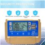 Y&H MPPT Régulateur de charge solaire 30 A 12 V 24 V avec écran LCD, double USB, communication par application, tension de charg