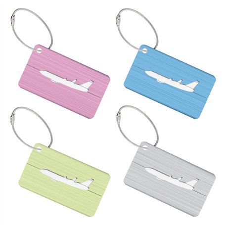 4 Pièces Etiquette Valise