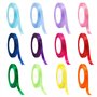 SYEYCW 12 Rouleaux Ruban Satin