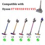 Tête de Nettoyage à Entraînement Direct Acessoire de Brosse Turbo avec Dégagement Rapide pour Dyson V7 V8 V10 V11 V15 Aspirateur