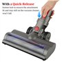 Tête de Nettoyage à Entraînement Direct Acessoire de Brosse Turbo avec Dégagement Rapide pour Dyson V7 V8 V10 V11 V15 Aspirateur