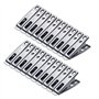 Byou Pinces à Linge INOX 80 pièces Multifonctionnel Vêtements Pinces pour Vêtements Chaussettes Fichiers Papier Snacks Seal