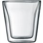 Set 2 verres - BODUM - Canteen - Double paroi - 0.1 l - Transparent