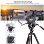 Cayer Tête Fluide, caméra vidéo K6 Trépied Tête panoramique à Friction pour Appareil Photo Reflex Canon Nikon Sony Olympus Sony,