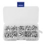 400pcs Rivet Set, 400pcs Flat Head Aluminium Solid Rivet Multi-size M3 Rivets 4/5/6/8/8/10/12/14/16mm