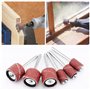 N| Woohome 574 PCS Tambour de Poncage Ensemble, 540 PCS Bandes de Ponçage, 30 PCS Tambour Mandrin pour Dremel Outils Rotatifs, M
