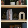 Spiretro Supports de Serre-Livres pour vélo, butées de Livre décoratives avec Fond antidérapant, Support de Livre en Bois et mét