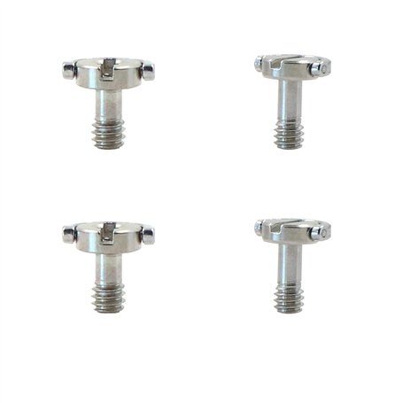 Adaptateur Vis de caméra filetée fixation en acier Lot 4 adaptateurs pour vis d'appareil photo - inoxydable Pour 1/4" Accessoire