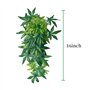40cm/16in Plantes d'aquarium Végétaux Faux Plastique Artificiel Plantes d'herbe d'eau pour Fish Tank Aquarium Décor Plantes susp