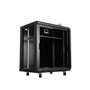 ECUTEE 12HE Armoire murale réseau 19" - Rack polyvalent - Boîtier réseau avec 4 roues amovibles - Charge maximale : 60 kg - Avec