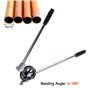 ECUTEE Cintreuse pour tubes en métal et aluminium et cuivre, outil de cintrage de tuyaux 0-180 °, cintreuse manuelle pour tuyaux