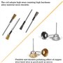 GIAK Brosse en Laiton de Polissage Ensemble 36Pcs Brosses Métalliques Inoxydable Métallique de Forage Brosses Rotatifs pour Perc