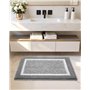 Color G 60x110cm Tapis de Bain Antidérapant,Tapis de Douche Absorbant Lavable en Machine, Doux pour Salle de Bain, Cuisine - Gri