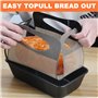 Papier Cuisson Reutilisable Tapis Silicone, Tapis de Transfert à Pâte Antiadhésif avec 4 Poignées - Support Moule à Pain Réutili