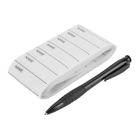 Walfront 200Pcs Nom Étiquettes/Rubans/Étiquettes École-Étiquettes Nominatives Tissées Coudre dans Nom De L'école pour Les Vêteme