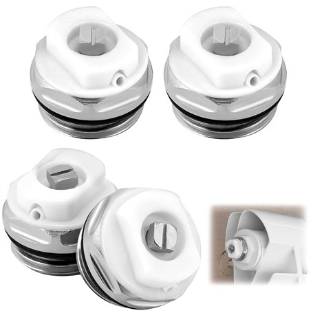 QWORK® 4 pièces bouchon de valve ventilation radiateur