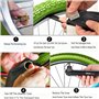 Linlook - Kit de Réparation de Sacoche de Vélo et Outils Multifonctions 16 en 1, Pompe, Démonte-Pneu, Pneus Sans Colle