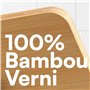 H&S Porte Livre de Recettes Bambou - Support Pliable et Portable pour la Cuisine - Lutrin de Lecture Ajustable - Pupitre pour Gr