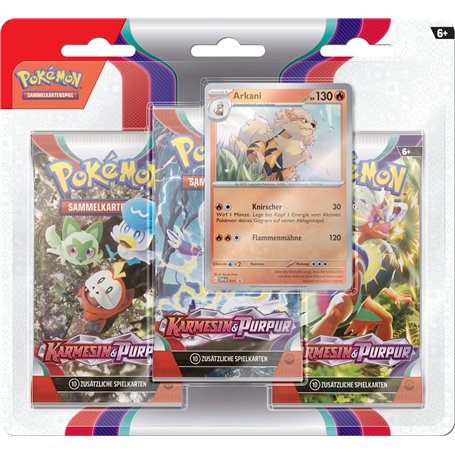 Pokémon Sammelkartenspiel Lot de 3 boîtes de Rangement Cramoisi et Violet