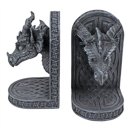 Design Toscano CL2649 Serre-Livres Dragons Gray Friar Gris 11