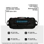 Hyperwear Sandbag System Sac de sable pour fitness avec cloche de sable pré-remplie Taille SM 4 x 4,5 kg