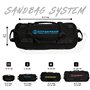 Hyperwear Sandbag System Sac de sable pour fitness avec cloche de sable pré-remplie Taille SM 4 x 4,5 kg